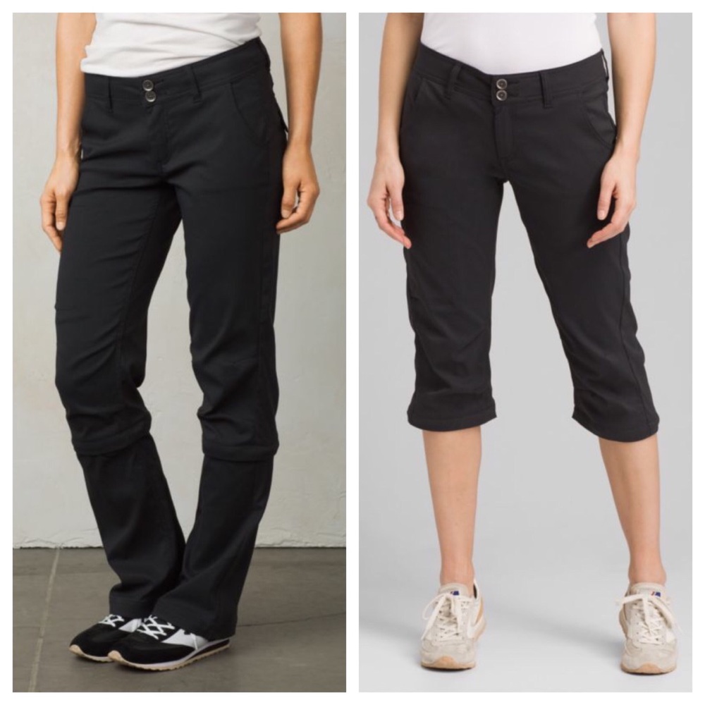 ⛰PrAna Halle Convertible Pant Black 8 Reg